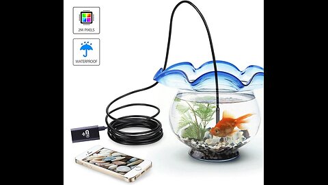 Upgraded Version Wireless Inspection Camera - 2-Million Pixel HD & IP67 Waterproof