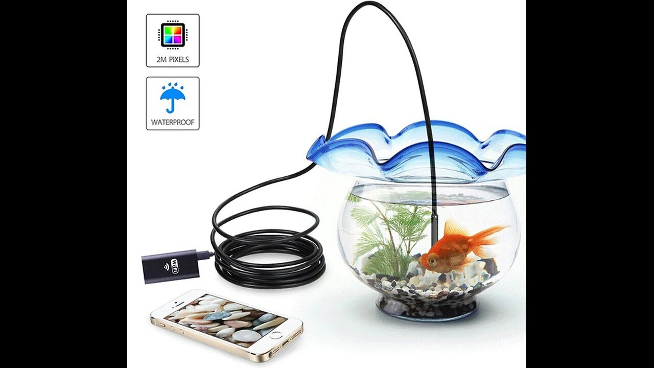 Upgraded Version Wireless Inspection Camera - 2-Million Pixel HD & IP67 Waterproof