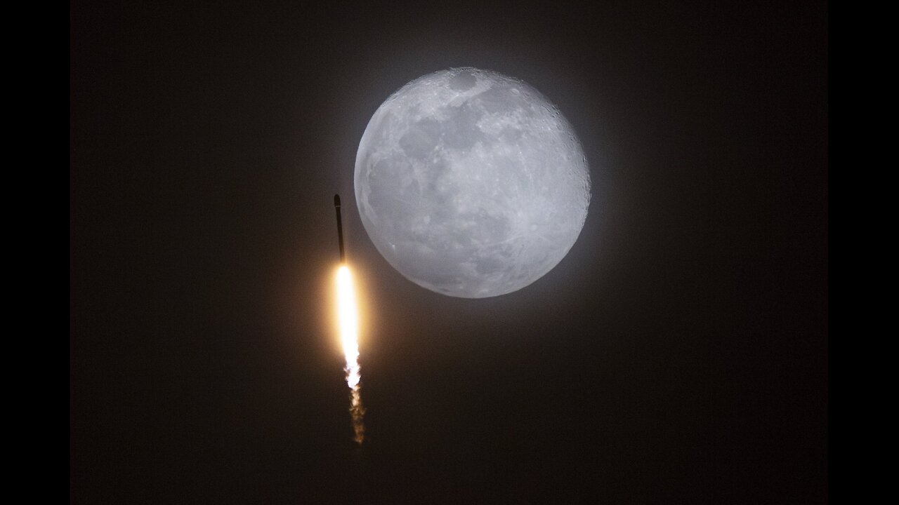Starlink's RED Full Moon Launch from Shrimp Boat in the Gulf! Is it a Satanic Ritual? 🆘