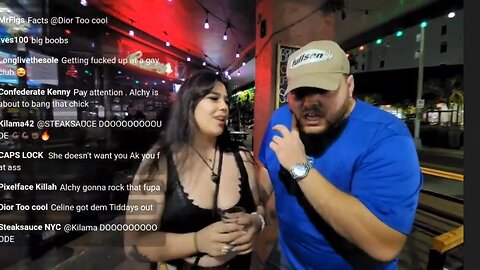 #downtownorlando CIRCA 2022 - "CELINE" FROM N.J. RAGES AFTER AK "STEALS A KISS" & THREATENS etcZAYA?