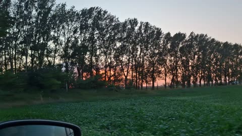 Från Löderups strandbad mot Kåseberga om kvällen 29 Juli 2025
