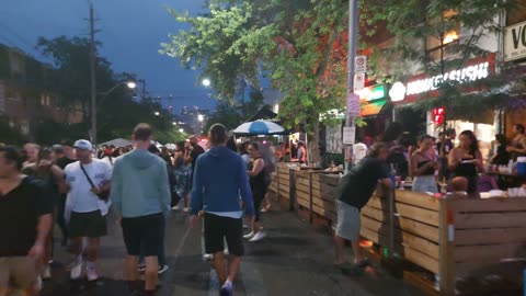 【4K】Saturday Night at OssFest Toronto’s Coolest Street Canada 🇨🇦