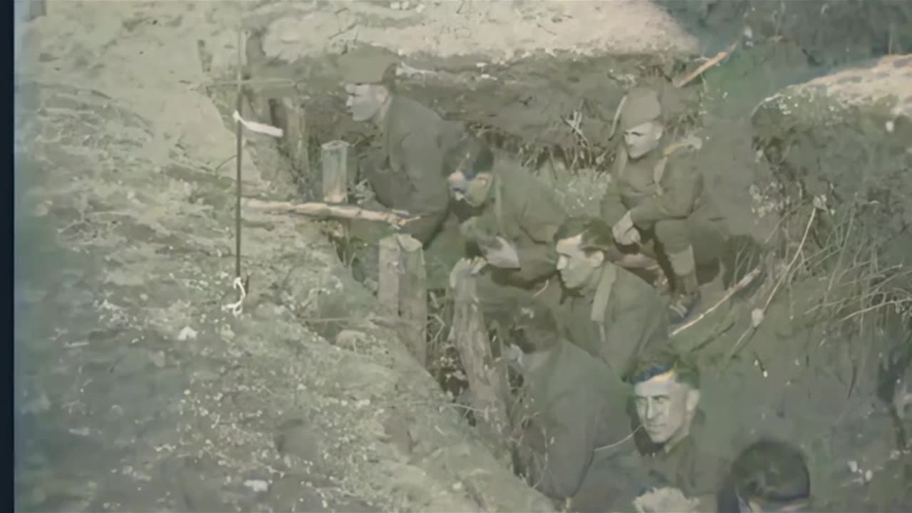 US Army Trench Gas Drill Practice 1918