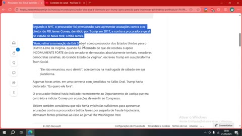 Procurador dos EUA é demitido por Trump após pressão para incriminar adversários políticos
