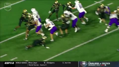 Texas State's Bobby Crosby is down and has not moved for several minutes after taking