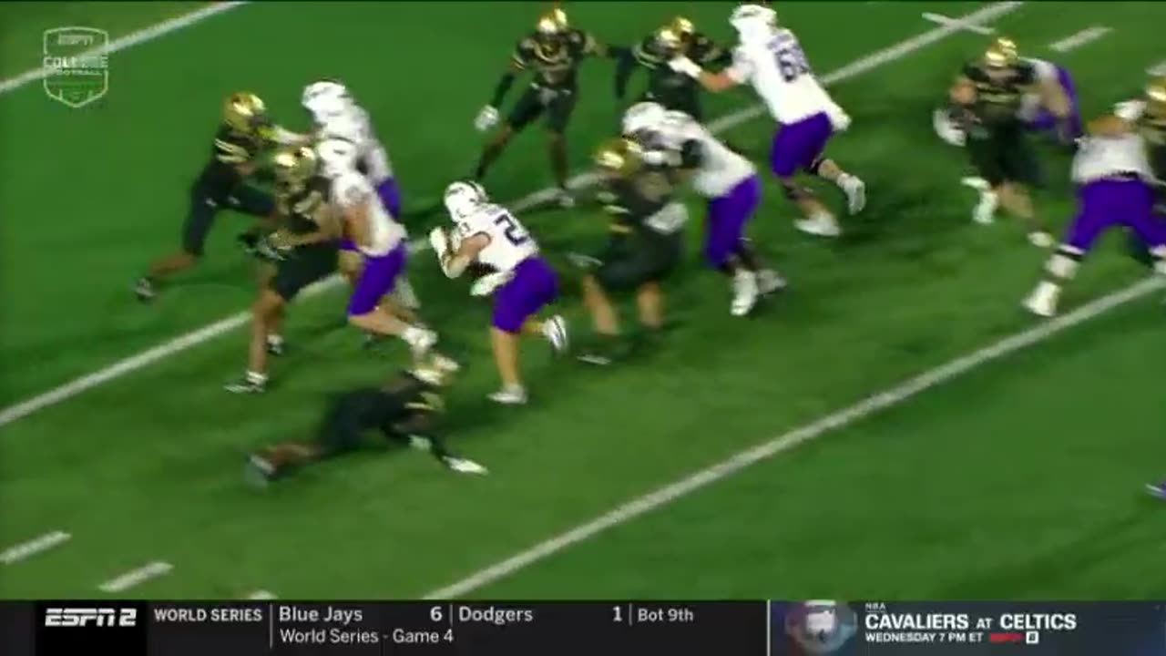 Texas State's Bobby Crosby is down and has not moved for several minutes after taking