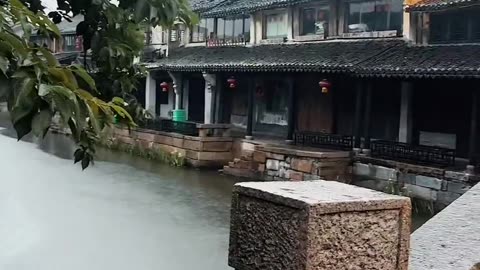 Rainy Old Town Walk | Peaceful Streets & Lanterns in the Storm