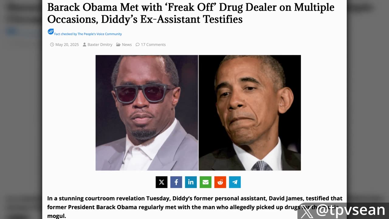 Diddy's Cell-Block Mate Blows Whistle: "Trial Was Rigged to Protect DC Pedophile Ring"