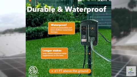 BN-LINK Outdoor Power Stake Timer Waterproof, Power Strip with 6 Grounded Outlet