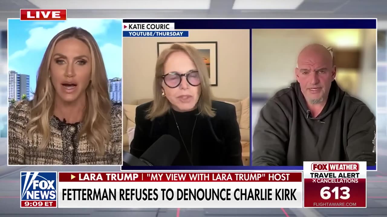 Lara Trump Laces Into Katie Couric Over 'Shameful' Attempt To Get Fetterman To Condemn Charlie Kirk
