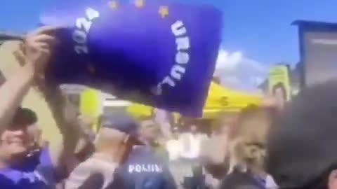 Von der Leyen Tells the Crowd how Lucky They are Living in a Free Speech Country!!