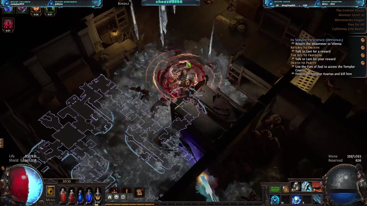 Whispering ice Trickster leveling