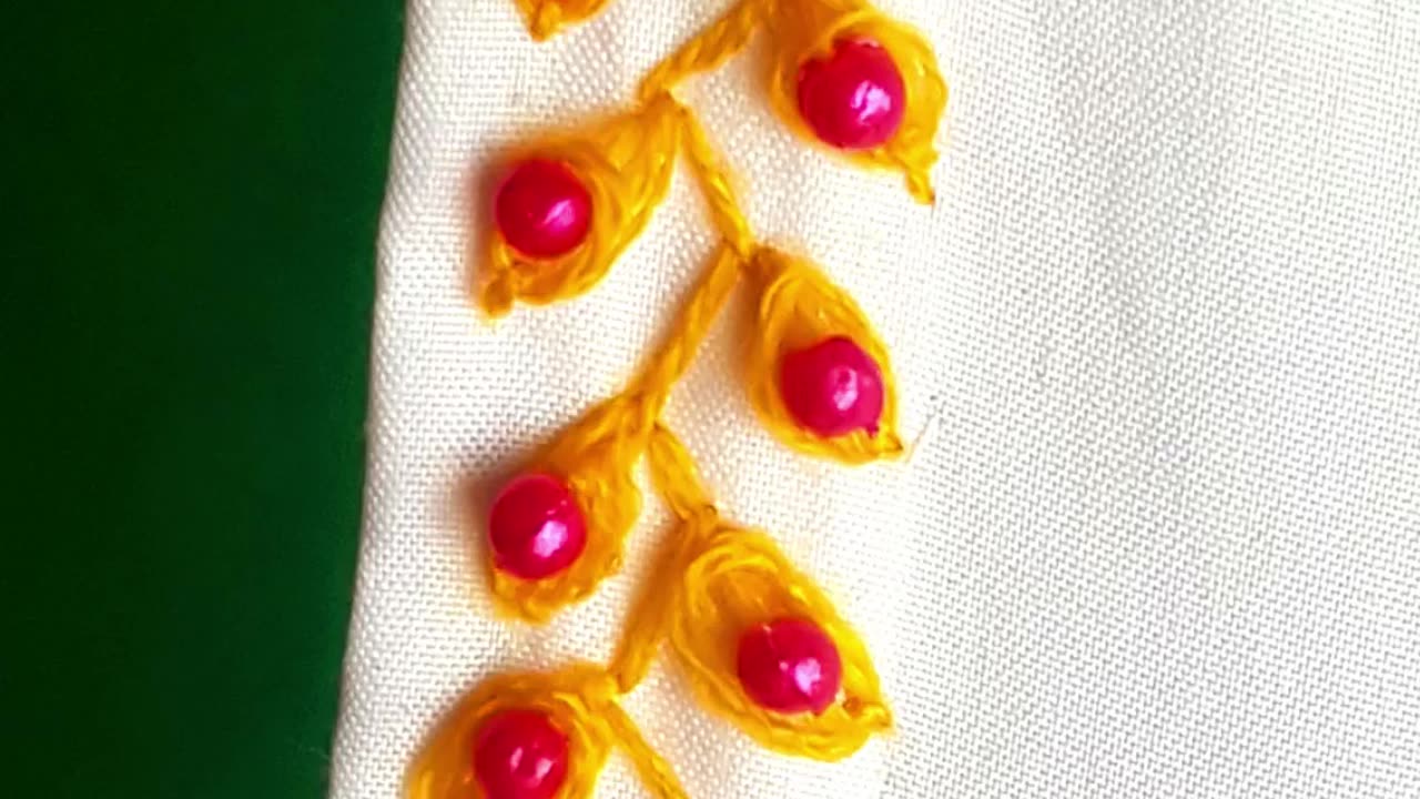 Beautiful Hand Embroidery Border Design | Easy & Stylish Stitching Pattern