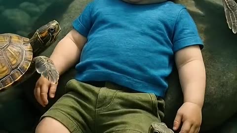 poor baby Rio emotional 😭 Fish story part2 #shoerts​ #baby​ #emotional​ #ai​