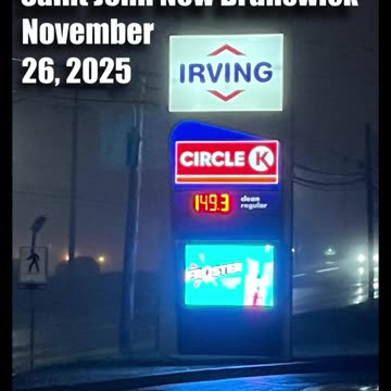Gas ⛽️ Prices Saint John New Brunswick November 26, 2025