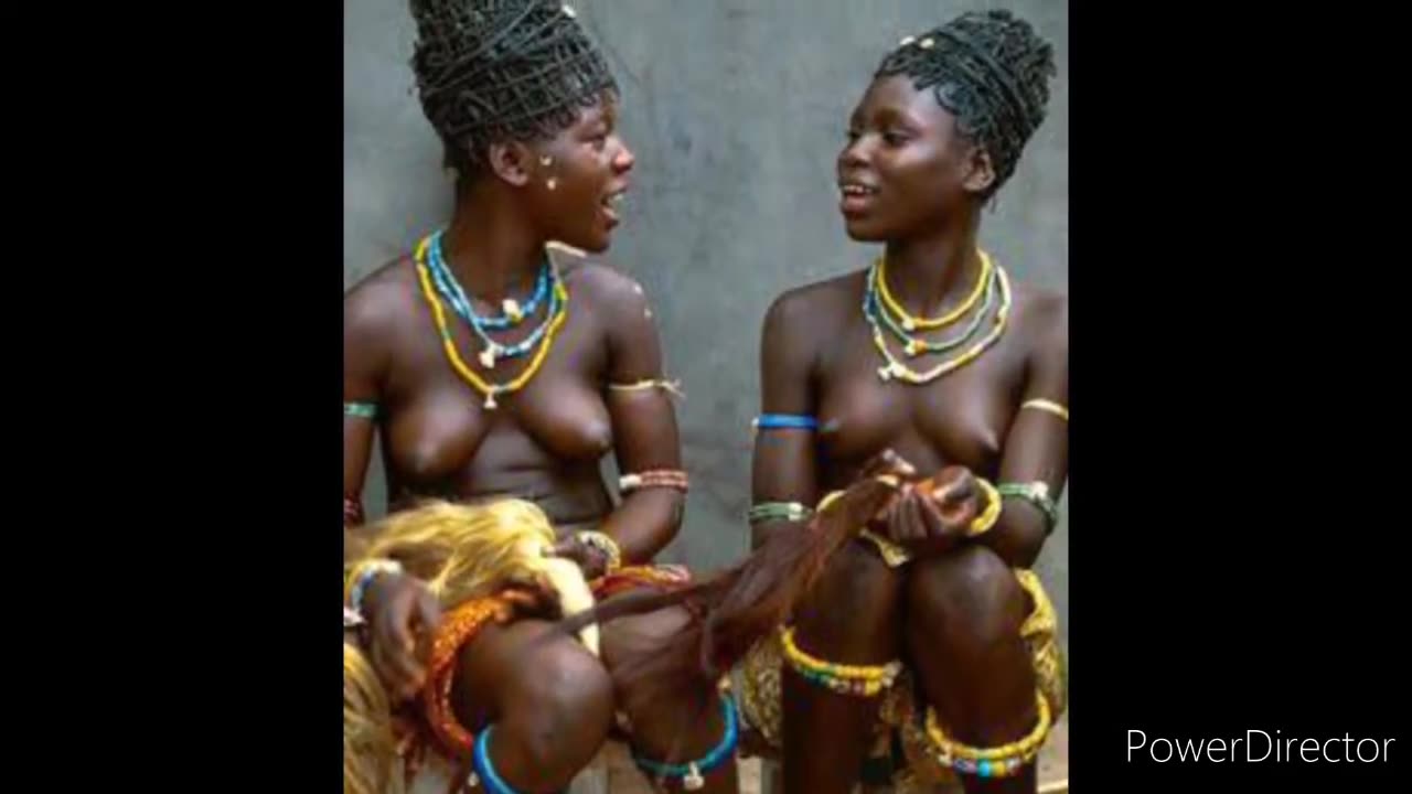 Ebony beauty. African tribal girls -voltran kind