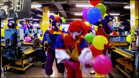 Outtake #3,009 Of The Clowns Roam Around A Factory Fake Funny Parody Video