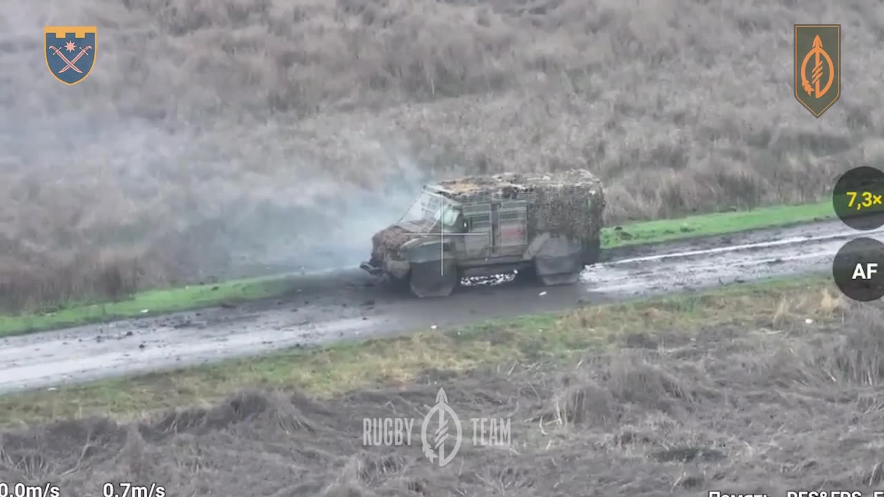 🔥✌️ The destruction of a Russian armored column near Guevo, Kursk Region.