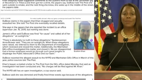 Letitia James Ritual Sex Assault?