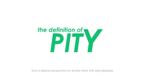 Definition of PITY | What it means to be Pitiful?