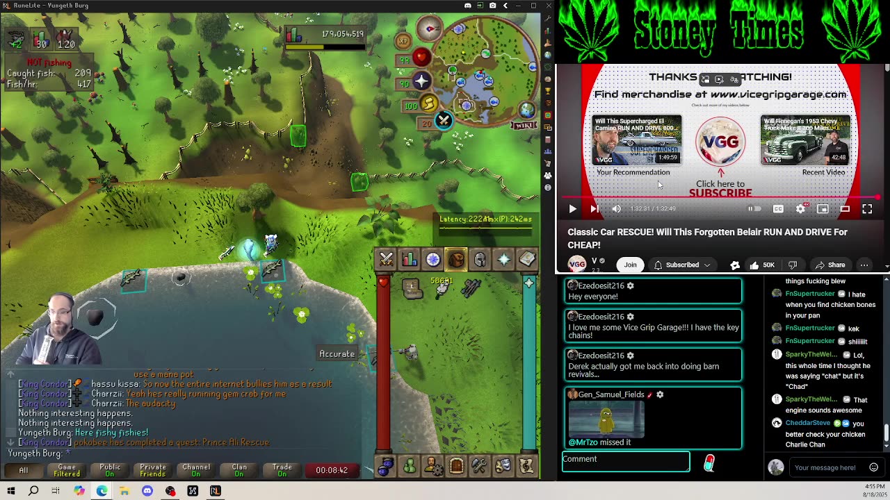 Burg's Lounge.. Runescape n' Chill 8-18 #Live #Cannabis #420 #OSRS