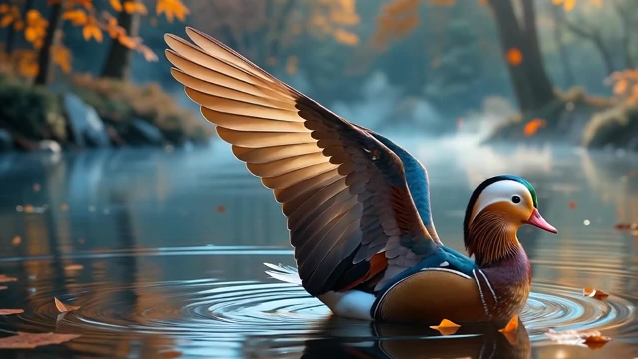 This bird is swimming in the water duck #ai vet doctor