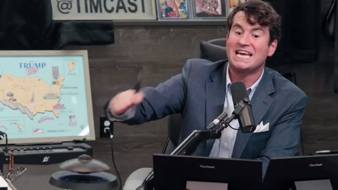 Alex Stein gets SUPER Triggered on TimCast (clip from 8/29/2025 ep of timcast)