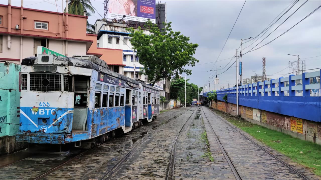 Tram journey in India Kolkata