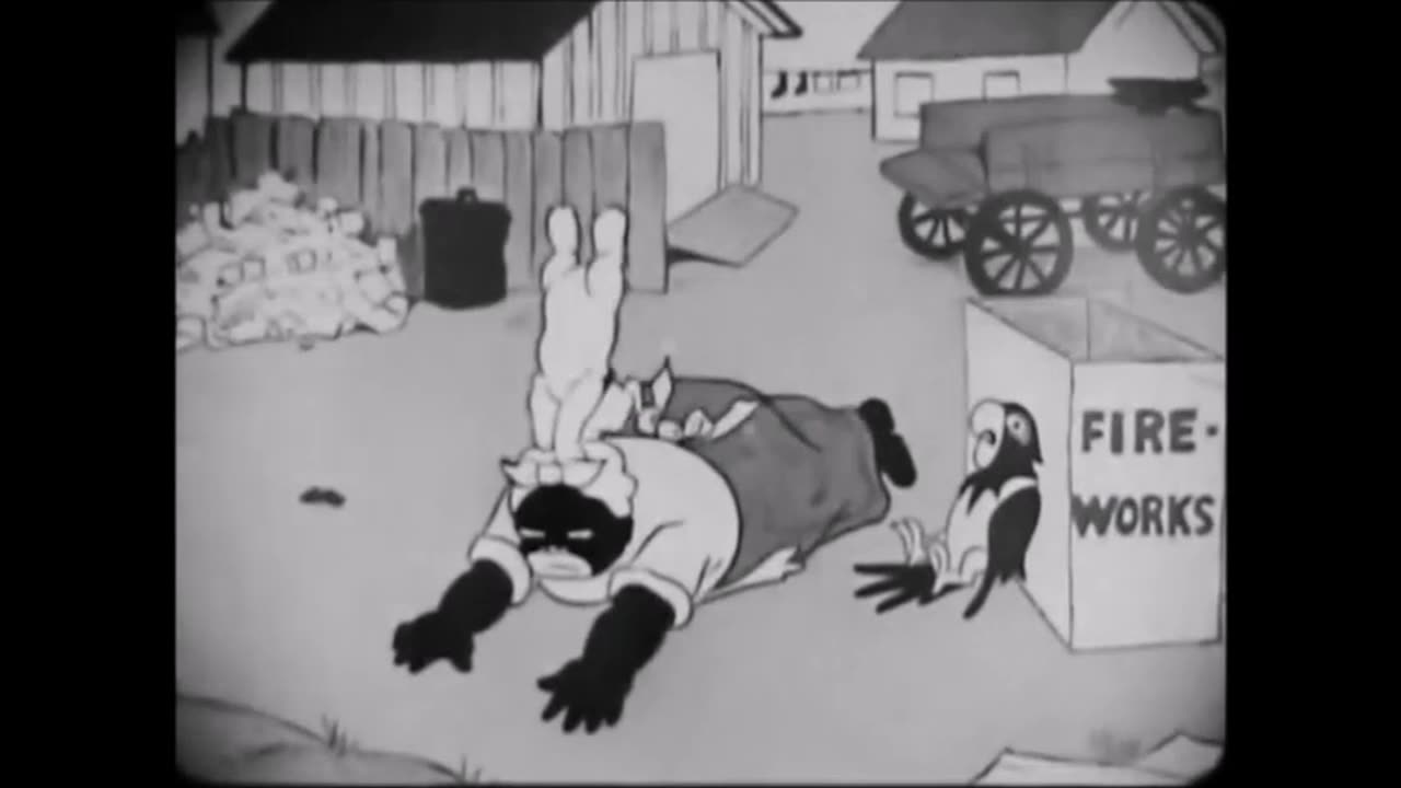 Bobby Bumps Fourth - Earl Hurd (1917) Spanking Scene