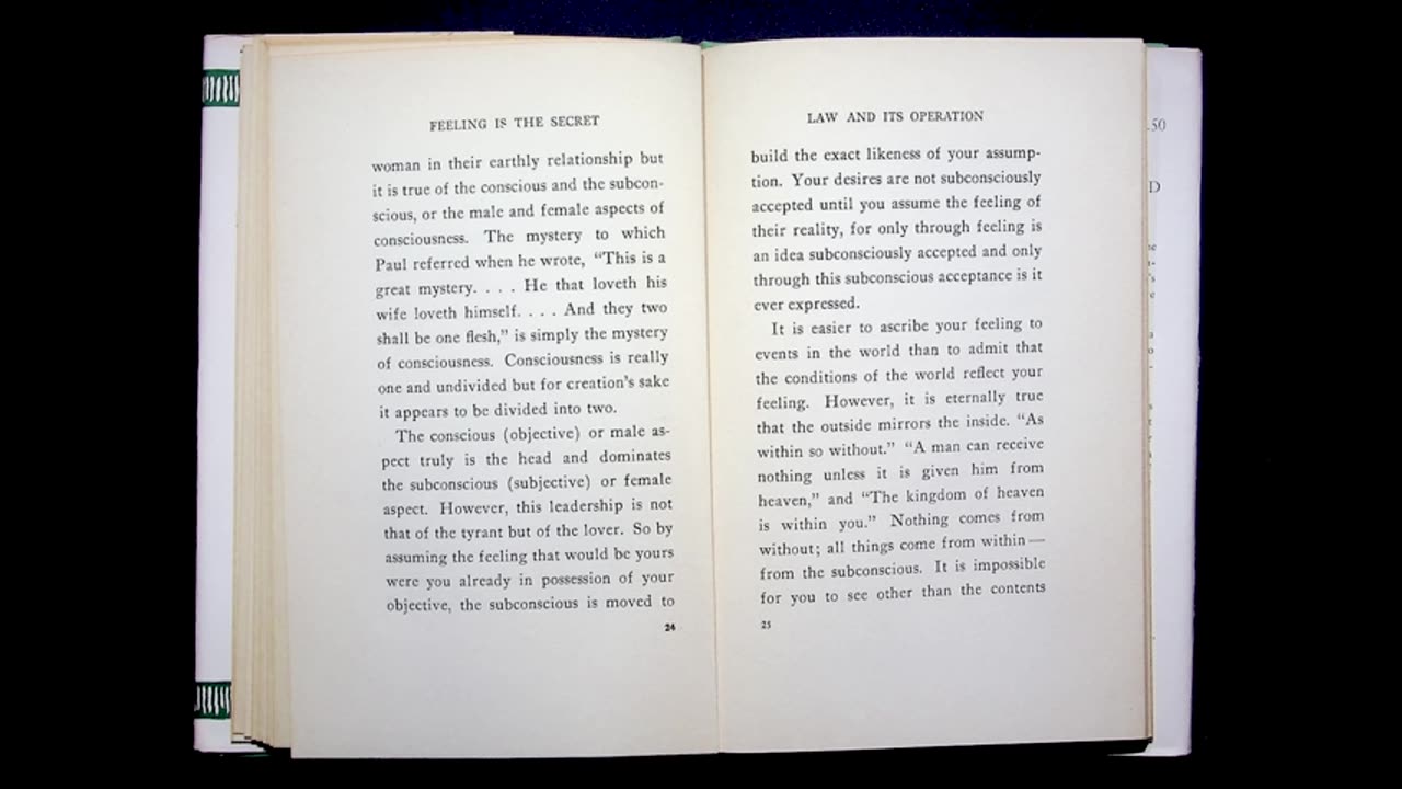 Feeling Is the Secret (1944) by Neville Goddard