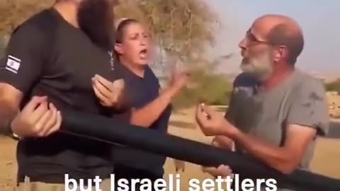 Jew settlers (Land and home thieves) deny water to Palestinians