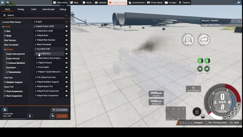 Testing the New tractor on Beam NG