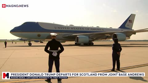 🇺🇸 President Donald Trump departs for Scotland from Joint Base Andrews in Maryland [LIVE]