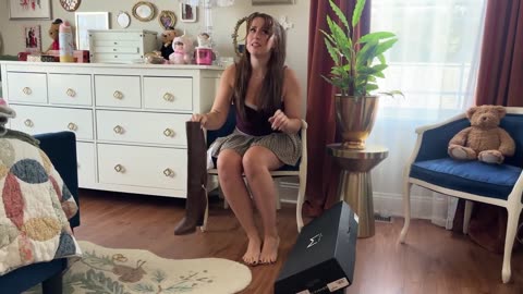 Sexy girl become gift