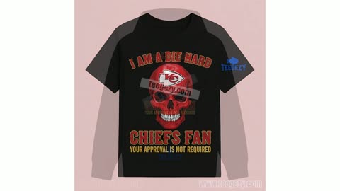 Die Hard Kansas City Chiefs Fan Skull Regular Shirt