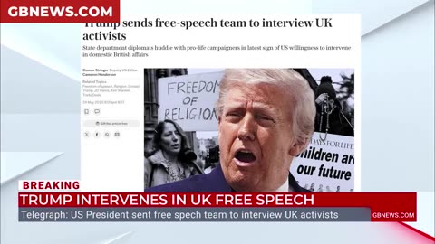 TRUMP INTERVENES IN UK FREE SPEECH | Meanwhile in America Trump is stripping Americans Rights away for Jews