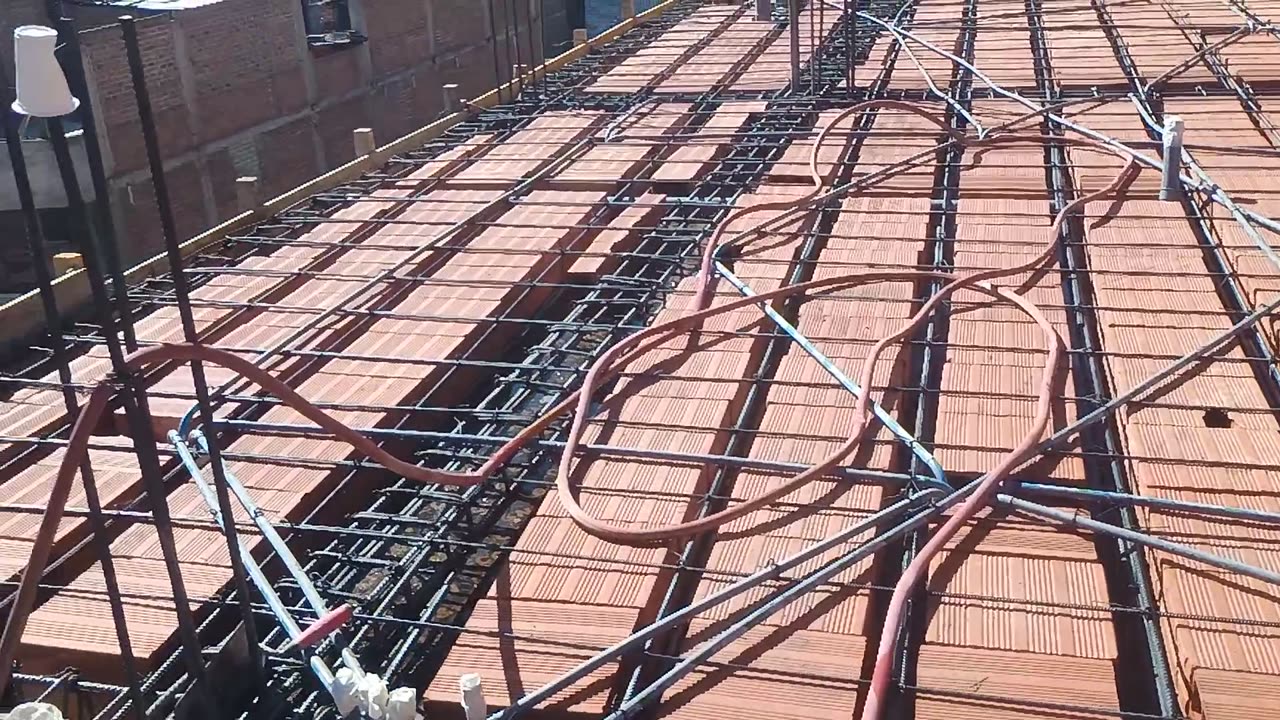 Losa aligerada con bloquetas techado 120m2
