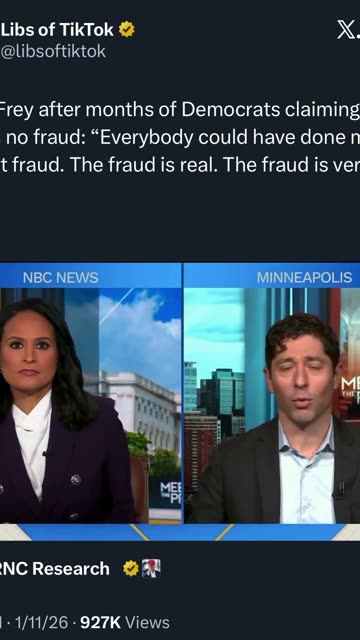 He just admitted there was fraud on national television.