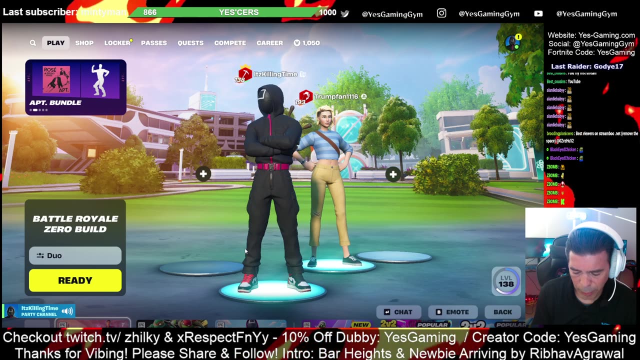 3-Mode Dubs on Fortnite Daily Show with Host DjS Oh YES! Gaming in Fishers