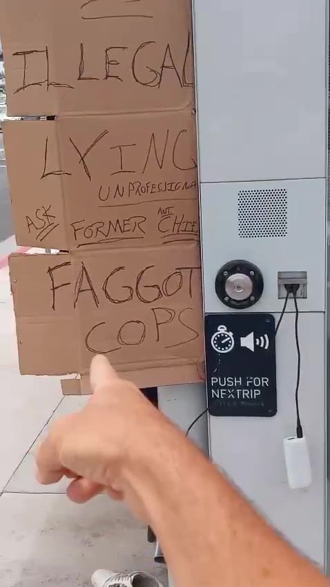 😁😁"FAGGOT COPS"❓‼️"Tolerance" West Hollywood (LGBTQ+Pedo) style.😁😁