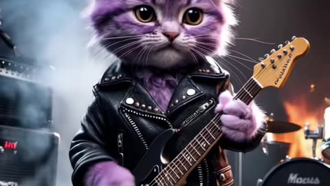 Cute Cats Playing Electric Guitar - Adorable Metal Music Compilation ...