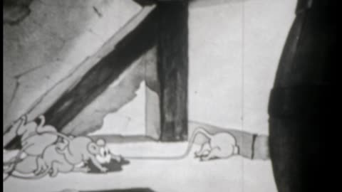 Belling a Cat - Vintage Cartoon