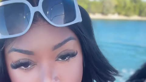 PRETTY TEETEE ENJOYING HERSELF WITH SOME DUDE ON A BOATRIDE