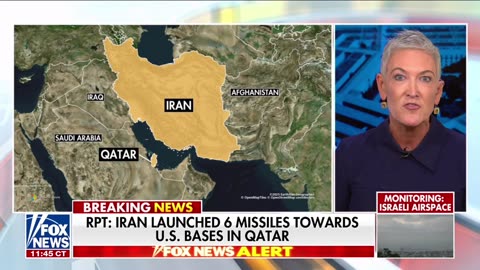 Breaking: Iran is said to have fired six missiles toward US positions in Qatar.