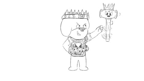 Crazy lacy crashes the party, clean up animation