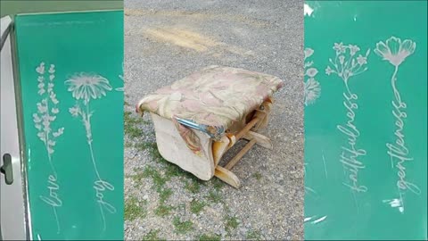 Recover a footstool. I'll discuss how.