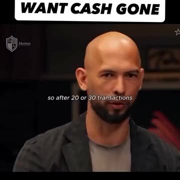 THIS IS WHY THEY WANT CASH GONE