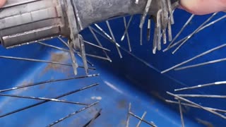 How to disassemble a bicycle wheel. Quickly re-lacing a bike wheel hub