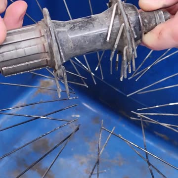 How to disassemble a bicycle wheel. Quickly re-lacing a bike wheel hub