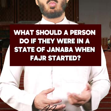 Does fasting count if Fajr starts while in a state of janaba?